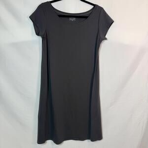 Eileen Fisher Women's M Cap Sleeve Organic Cotton Round Neck‎ Tee Shirt Dress